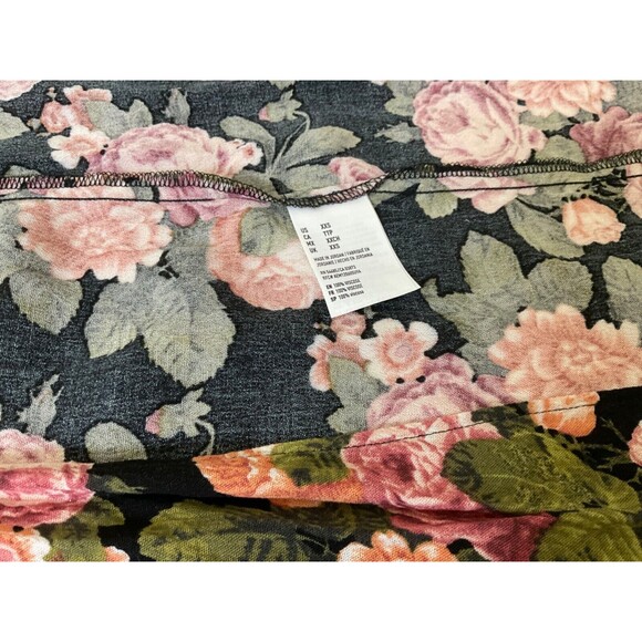 NWT American Eagle Outfitters Dress XXS Black Floral Maxi dress Open Back - Picture 10 of 14